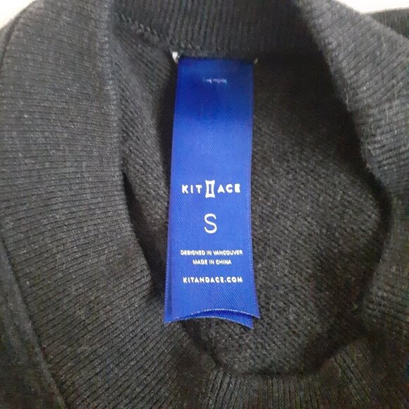 Kit and Ace Women's Size S Dark Heather Gray Pacific Coast Pullover Sweatshirt - Picture 5 of 12